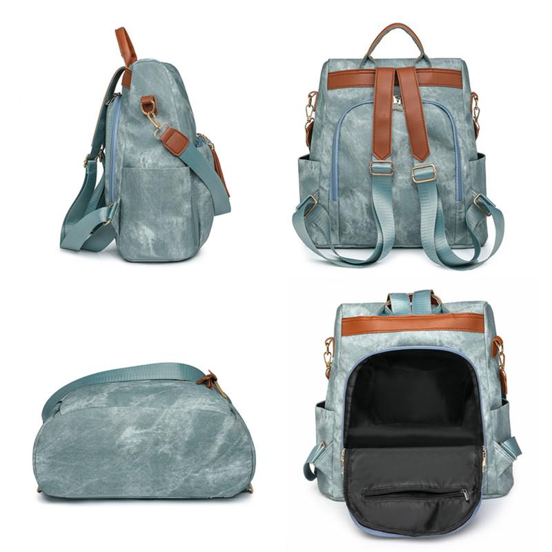 Модный женский рюкзак с кисточками и защитой от краж из искусственной кожи — фото 6