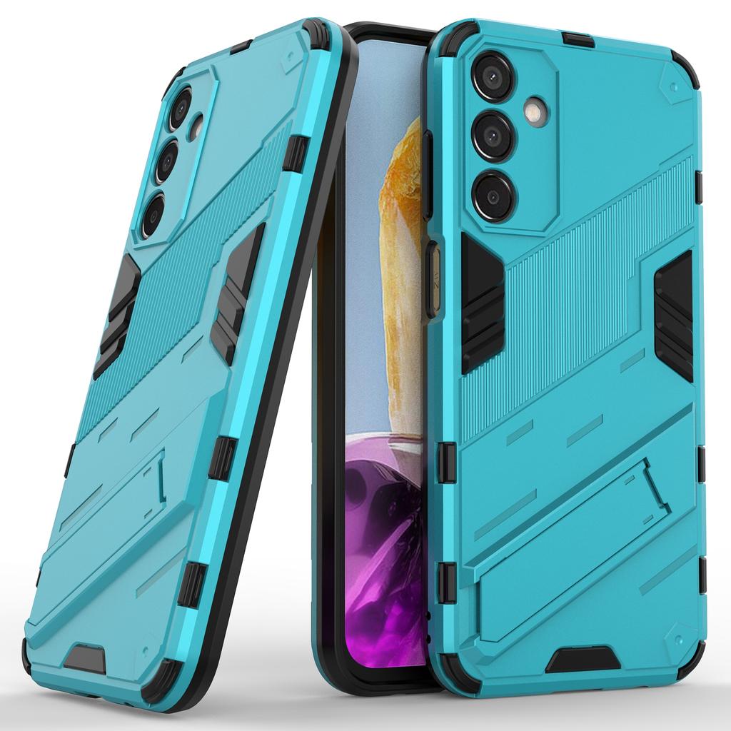 For Samsung Galaxy M15 5G Case Kickstand Anti-Scratch PC+TPU Armour Phone Cover