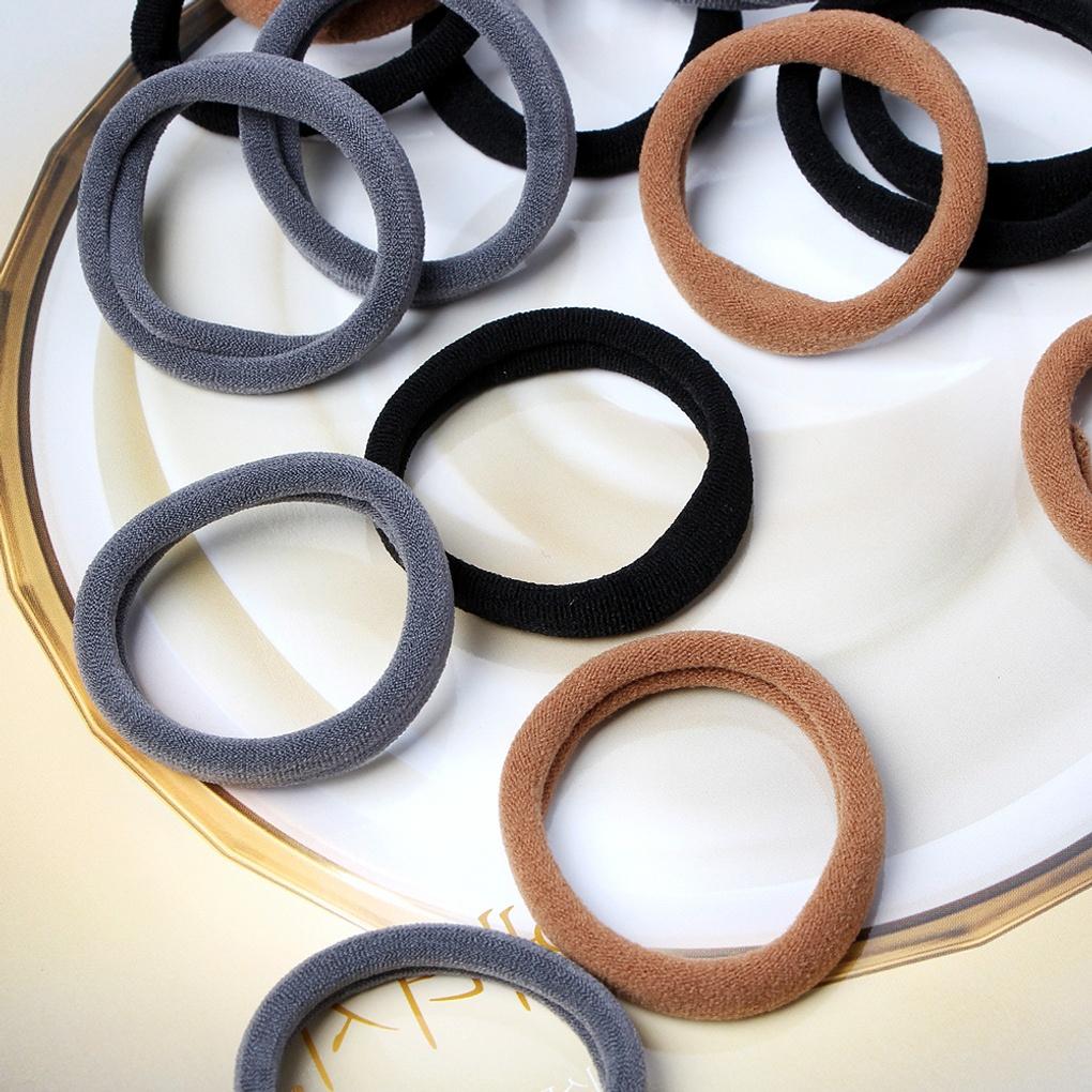 Women's Plump Hair Tie 60p (3 Colors) Knotless Hair Elastic