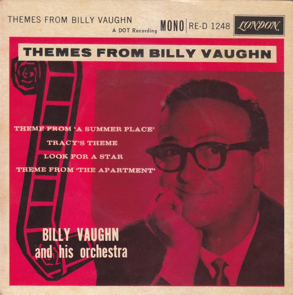 

7-дюймовая пластинка BILLY VAUGHN & HIS ORCHESTRA - Темы Билли Вона RED1248 London Records 1958 UK Джаз Б/У
