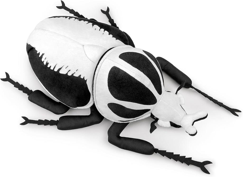 ZHONGXIN MADE Lifelike Goliathus Regius Plush Toy Goliathus Regius Beetle Stuffed Soft Crustacean Unique Beetle Toy Model Great Gift for Kids - 10"