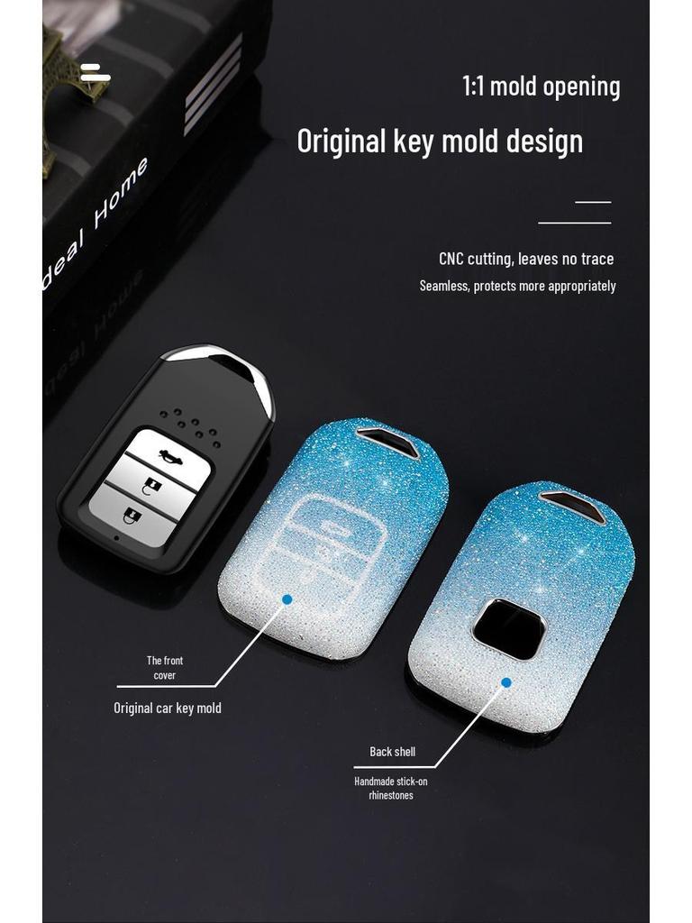 Compatible Key Cover for Honda 10th Gen Civic, Accord, CR-V, XR-V, Haoying, Guandao