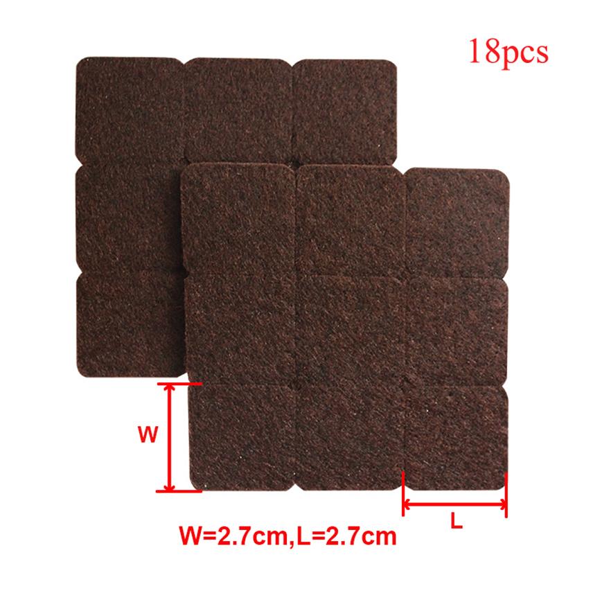 Self Adhesive Felt Chair Leg Protectors Chair Pad Furniture Feet Mute Chair Stoppers Anti-Slip Pad Round Table Foot Caps for Leg