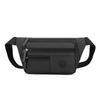 Herren Schwarz PU Mehrzweck Umhängetasche