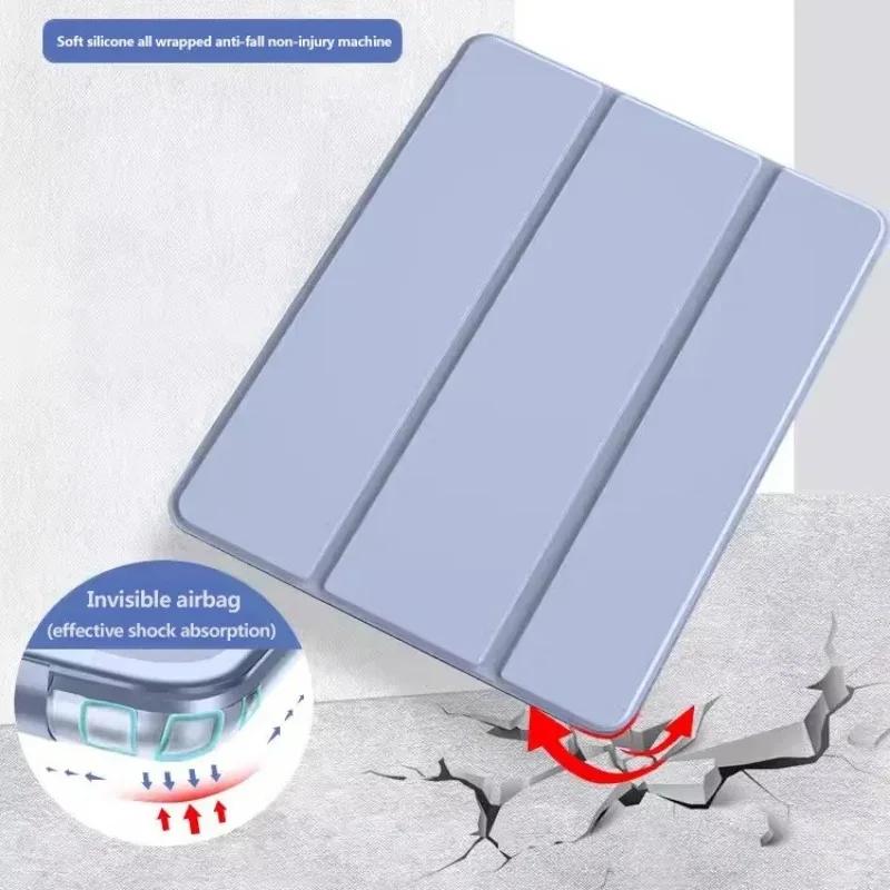 Honor MagicPad 2 Kılıfı 12.3 inç PU Deri Yumuşak Silikon Arka Stand Tablet Kabuğu Honor MagicPad 2 MagicPad2 12.3 Kılıfı