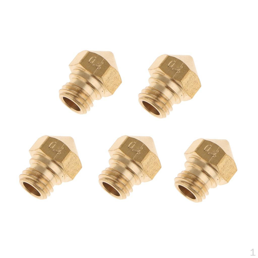 

5 Pieces Metal Extruder Print Head Nozzle .75MM 3D Printer 0.4mm