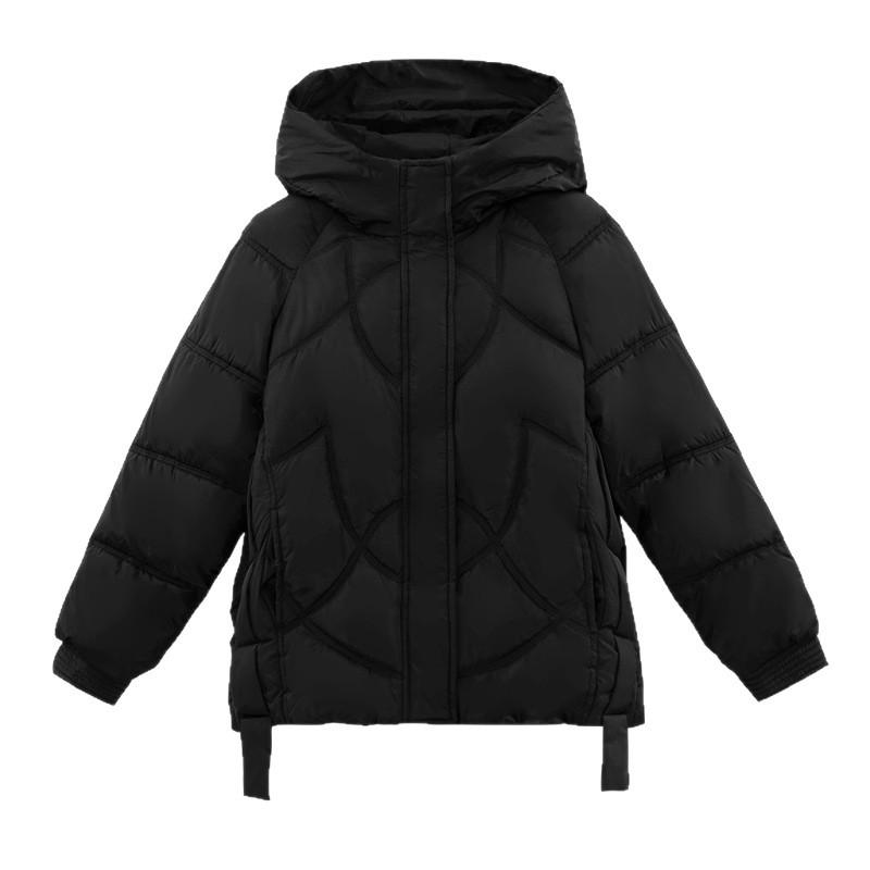 New Down Jacket for Women, Mid-length Korean Style Loose Thickened Jacket, Versatile and Fashionable Bread Coat, Cotton-padded Jacket