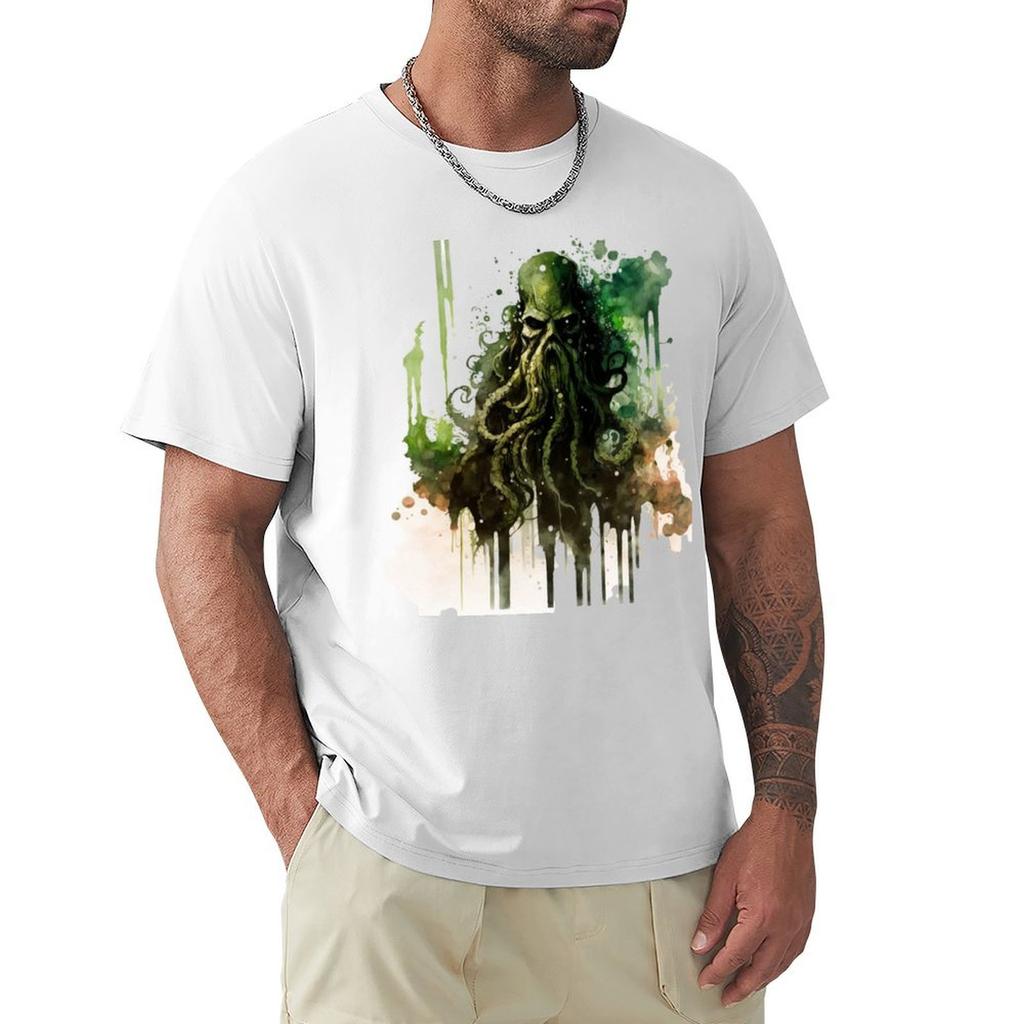 Watercolor Cthulu TShirt Thanksgiving Day Tee Top