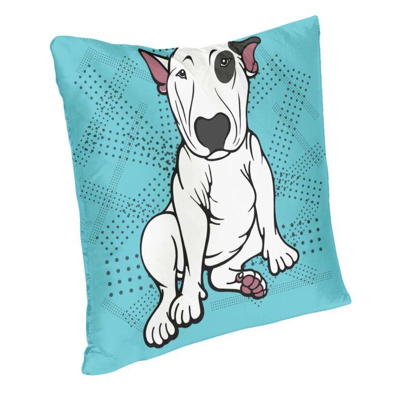 Potrivit pentru mașină, canapea, față de pernă, husă de pernă british bull terrier, kawaii, câine drăguț