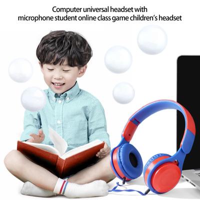 Cuffie cablate per bambini, stereo surround Mega Bass, compatibili con HD, cuffie pieghevoli ad alte prestazioni per studenti con microfono per giochi