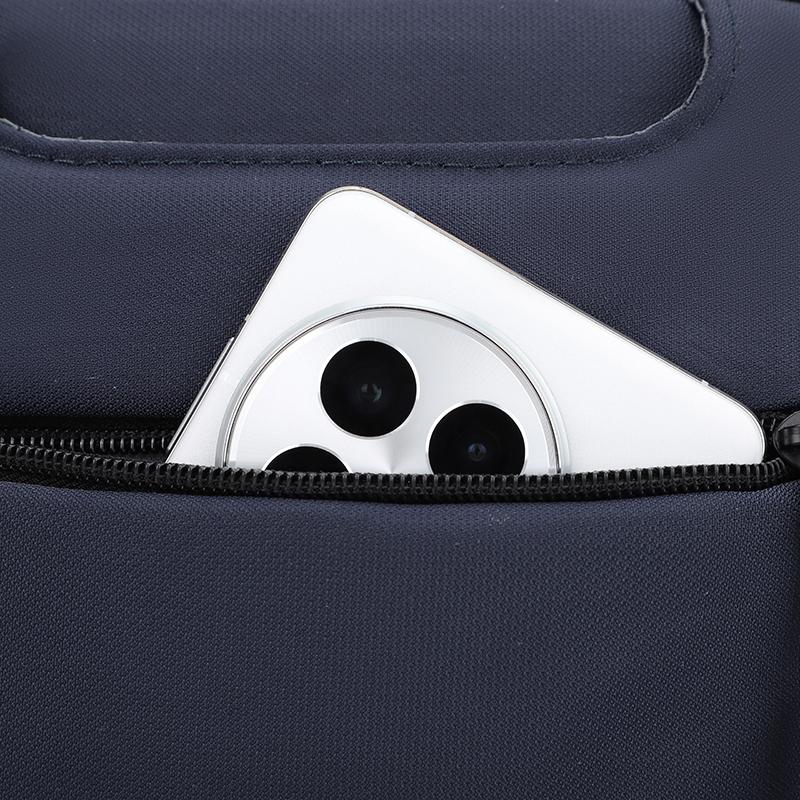 Men's Large Capacity Portable Messenger Bag Vertical Fashion Multifunctional Single Shoulder Bag Casual Business Travel Bag