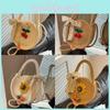 Versatile Soft Rattan Beach Bag For Women Elegant Handcrafted Tote With Stylish Scarf