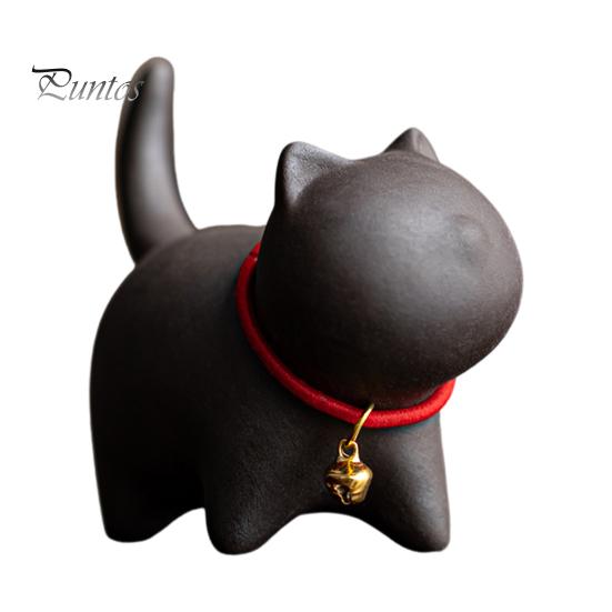 

Чайный сервиз «Котенок» с изображением питомца в стиле кунг-фу, изготовленный вручную из фиолетового песка, для чайного домика в стиле восточной элегантности, для стола, домашнего офиса, чайной комнаты, уникальный подарок для любителей чая черный серый