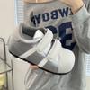 Autumn Velcro Shell Head Bread Shoes Women's New Versatile Inner Height Increase Casual Sports Small Board Shoes