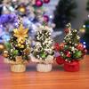 20cm Shiny Sequin Pine Tree Christmas Ornament - Small Desktop or Window Decoration