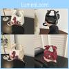 Korean Style Mini Crossbody Bag Pu Material With Top Stitching For Casual Outings