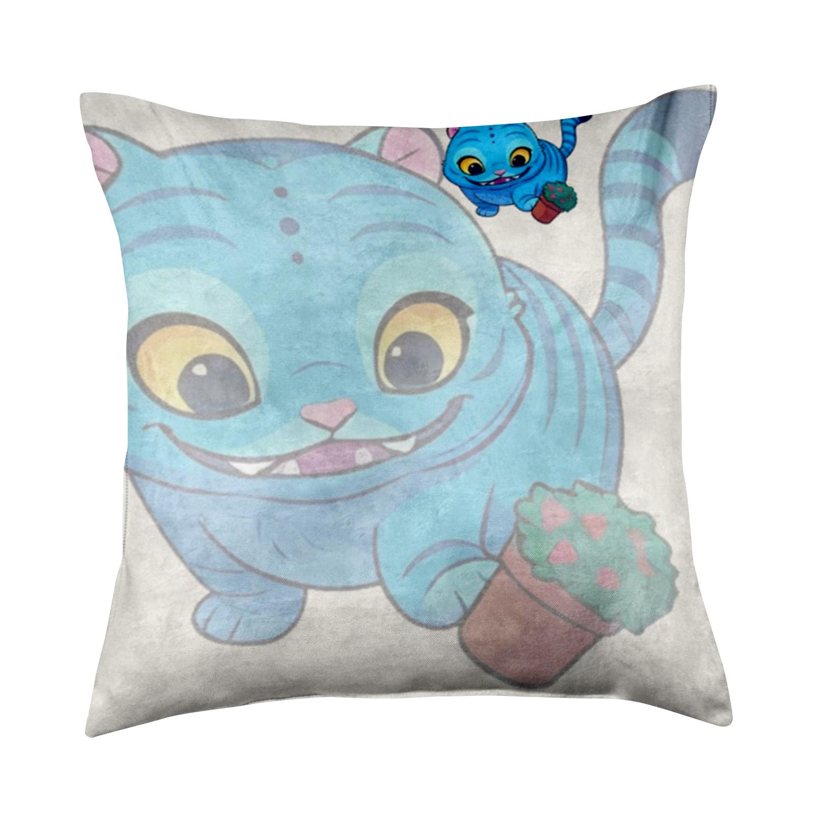 

Linen Printed Pillowcase, Home Decoration Pillowcase, Easy To Clean, 18*18in Pillowcase, Suitable For Sofa, Car, Bed One Size