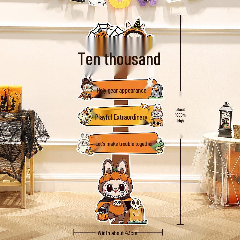 Halloween Pumpkin Lantern Board Standee for Outdoor/Kindergarten Decorations