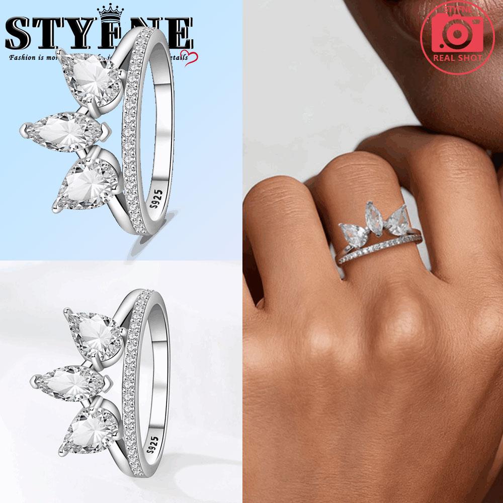 Kupfer Dreiblatt Wappen Weißes Quadrat Zirkonia Ring Damen Jubiläumsgeschenk Verlobungsringe für Damen Herren Schmuck