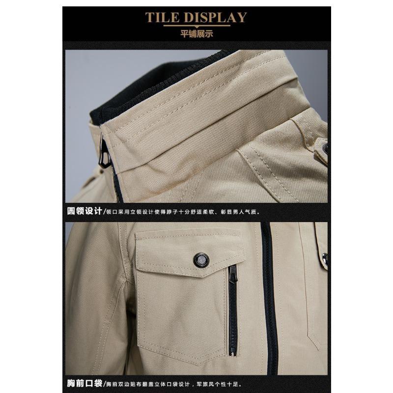 Casual Regular Fit Zip Up Cotton Jacket Side Pockets For Youth
