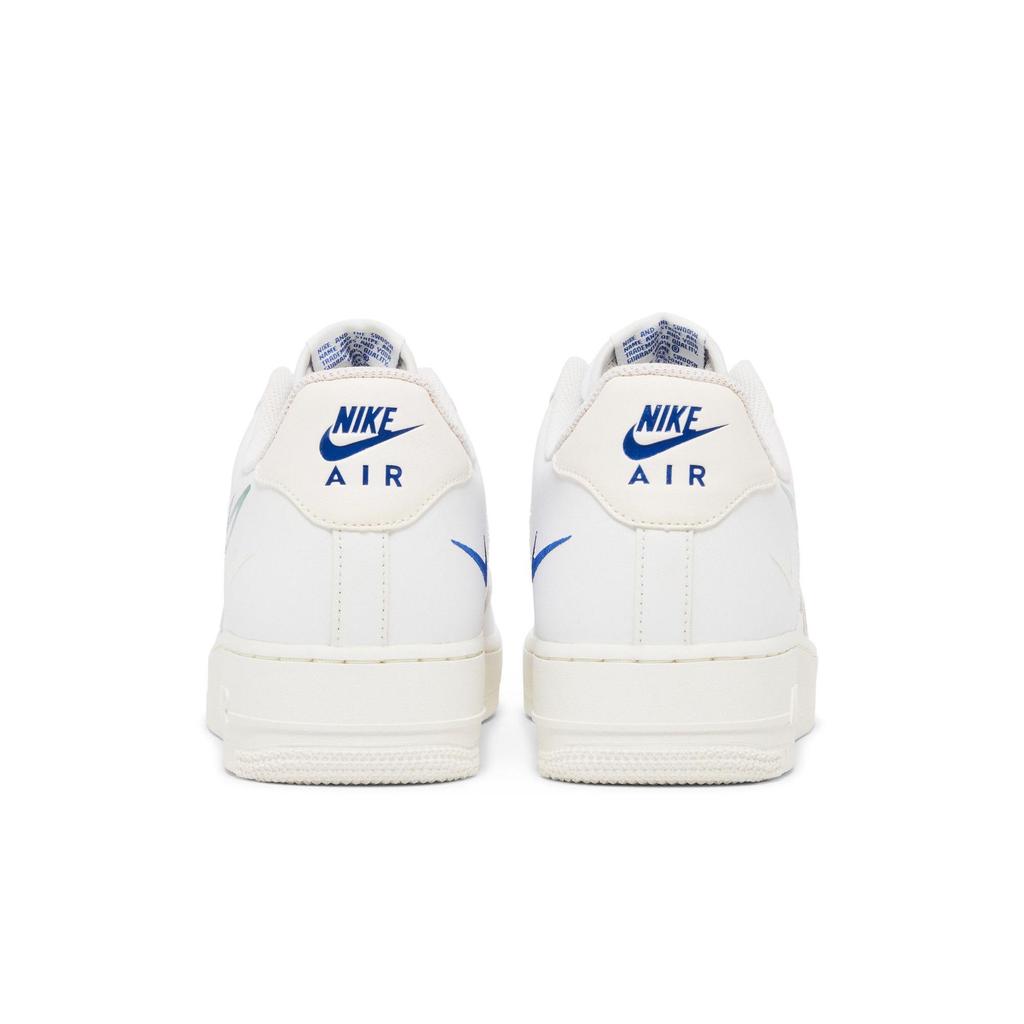 Nike Air Force 1 Low 'Multi-Swoosh' (Unisex) White / Game Royal / University Red / Green Noise Skateboard Shoes DM9096 101