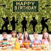 Sfondo Compleanno Camouflage Soldato Pistola Camouflage Esercito Militare Carro Armato Ragazzo Decorazioni Compleanno Articoli per Feste Accessori Fotografici Regali