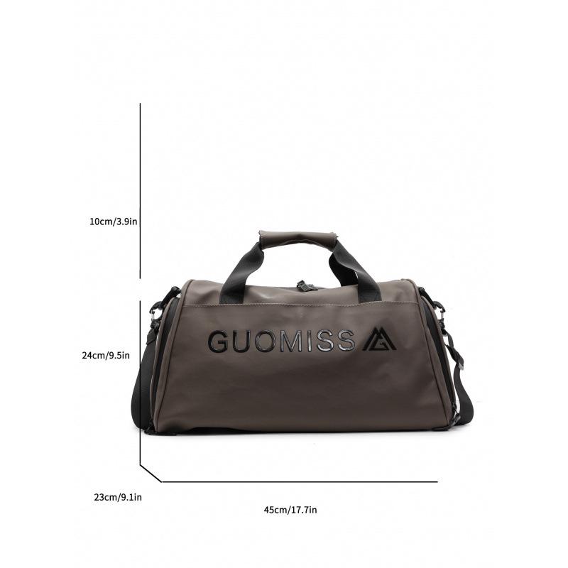 Большая вместительная сумка-тоут из ПУ: Стильная унисекс дорожная, спортивная и деловая сумка-даффл