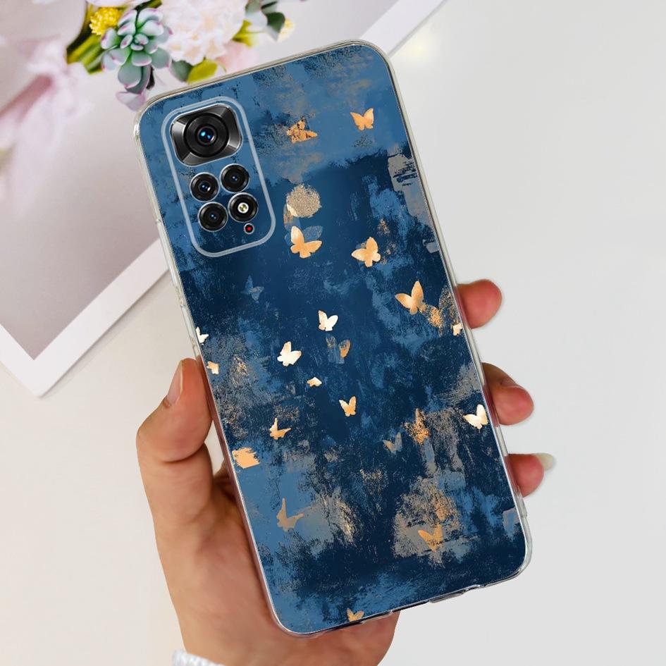 For Xiaomi Redmi Note 11 Case Note 11s Cover Popular Butterfly Dragon Soft Silicone Clear Case For Redmi Note 11S 5G Note11 Capa