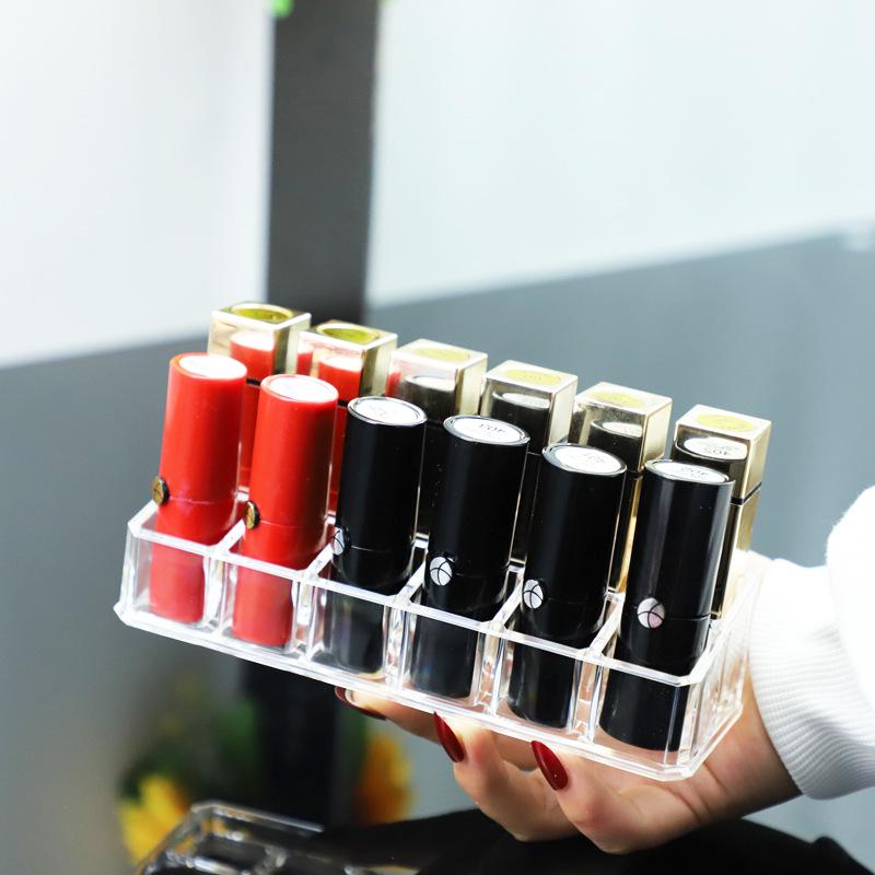 Lippenstifthalter Displayständer - Kosmetikaufbewahrungs-Organizer mit 12 Fächern für Make-up-Artikel