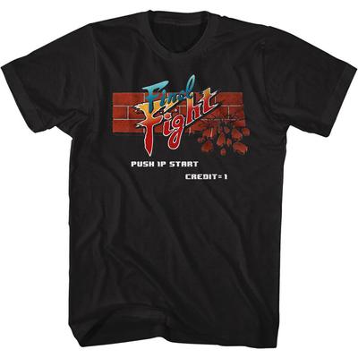 Μαύρο Unisex μπλουζάκι Final Fight Arcade