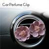 2pcs/set Beautiful Car Perfume Clip Small Flower Decor Air Freshener Automobile Air Conditioner Vent Smell Diffuser Accessories