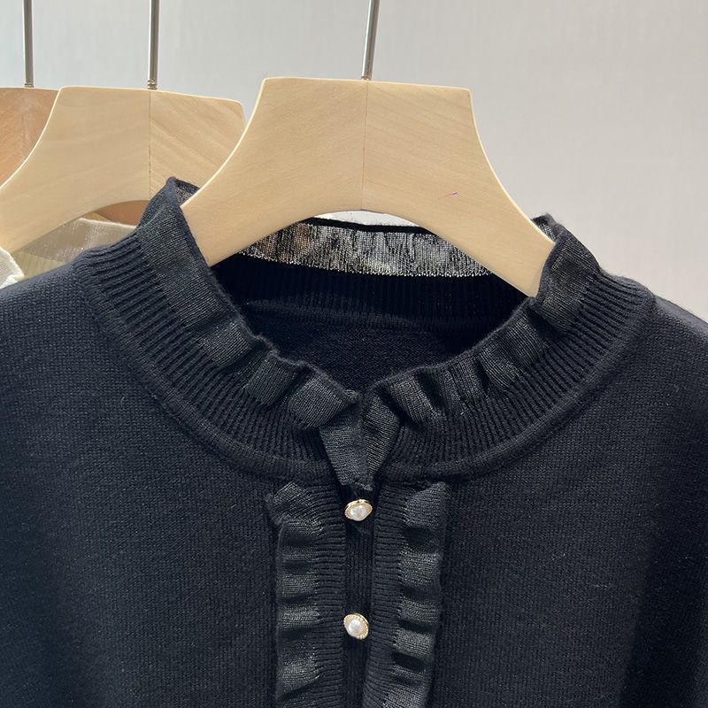 Bluzki dla Kobiet Koszule z Długim Rękawem Zimowe Oversize Polar Pogrubione Codzienne Bawełniane Luźne Bluzki Pulowerowe