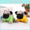Chaveiro de Pelúcia de Pug com Formato de Animal em Material de Pelúcia Curta Para Presente e Acessório de Bolsa