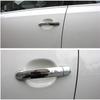 Für VW Polo 2010 2011 2012 2013 2014 2015 2016 2017 Schwarz Chrom Auto Türgriffabdeckungen Auto Zubehör Styling Aufkleber