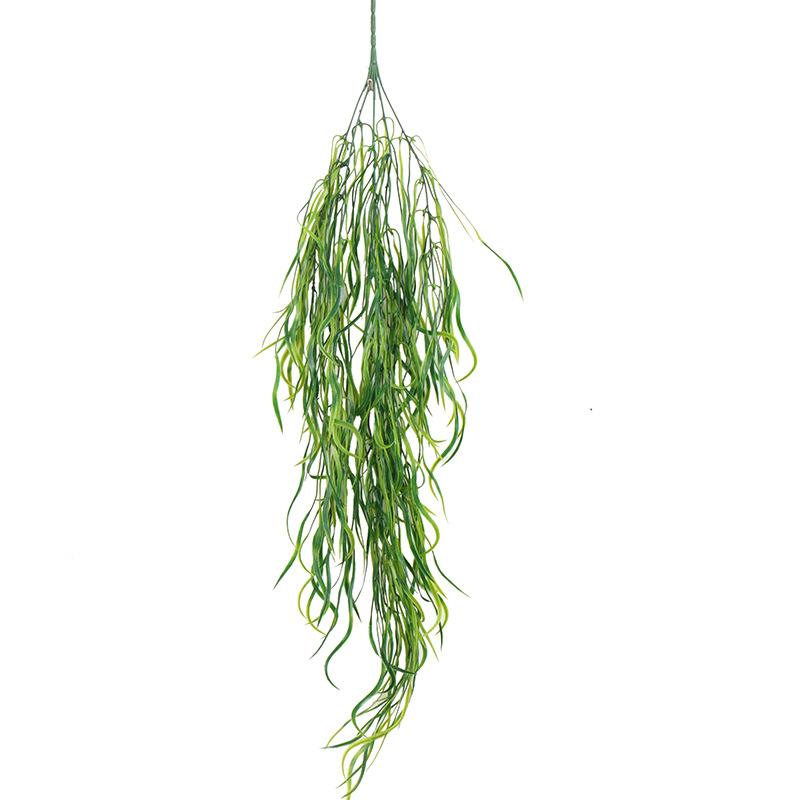 80cm 1 Bund Künstliche Pflanze Seetang Ranke Haus Büro Begrünung Fake Blatt Rattan Festlicher Wandbehang Weidenblatt Künstlich