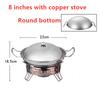Outdoor Lamp Solid Liquid Restaurant Tableware Stainless Steel Portable Furnace Hotpot Pots Cooking Alcohol Stove Small Hot Pot