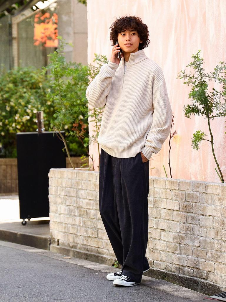 Pants Corduroy Wide Pants S [BEAMS HEART] Men's CHARCOAL.G