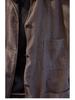 Spring Summer Retro Women's Tea Brown Linen Plus Size Slimming Loose Lapel Shirt Outerwear