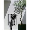 Metal Zebra Wall Art Decor Handcrafted Iron Modern Farmhouse Living Room Office