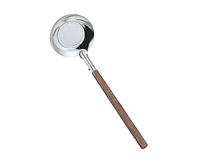 Kanda KD Stainless Made in Japan Wooden 298019 Skimmer, Steel, Small, (Tsubame-Sanjo), Handle, Tabletop,