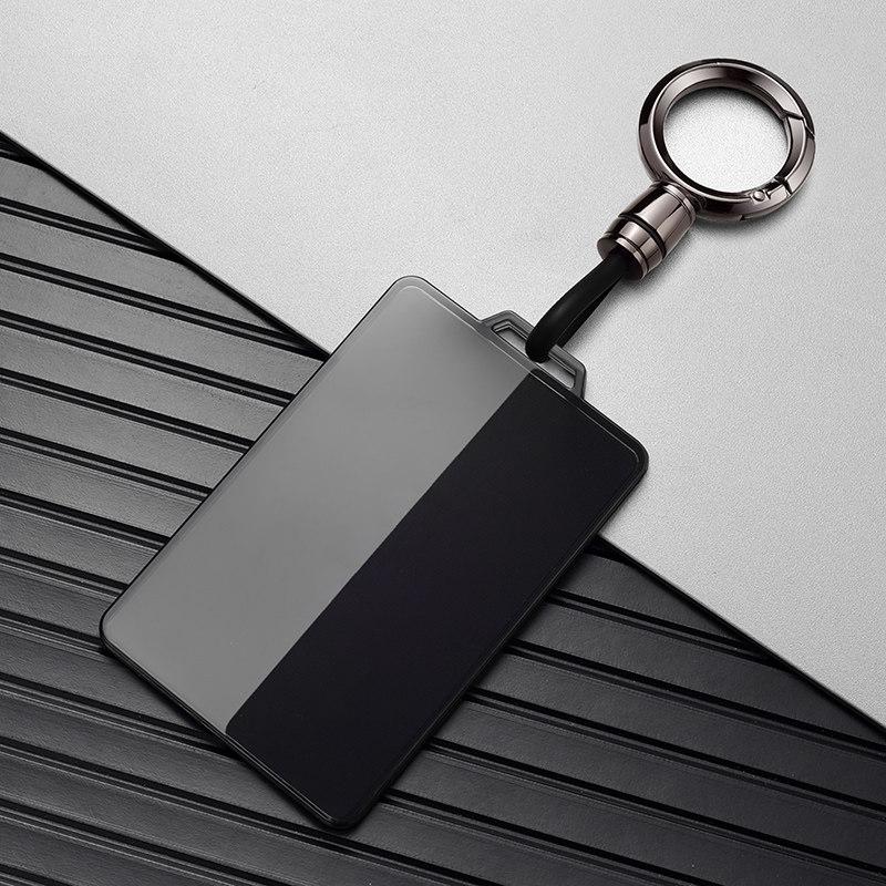 Transparent Black Tpu Car Key Case Suitable For Tesla For Bmw For Toyota For And Honda Nfc Card Protective Case Key Ring Chain