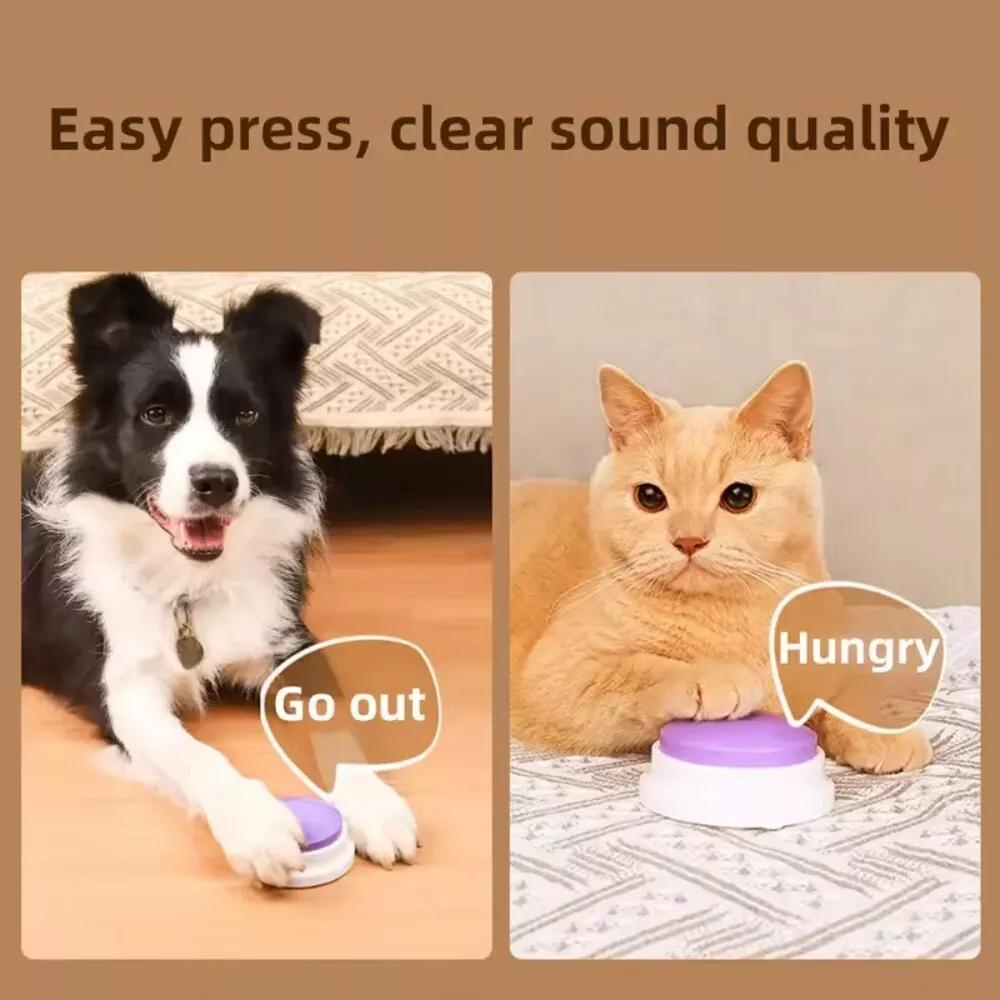 Dog Buttons Pet Voice Recording Button Dog Answering Button Cat Talking Button Dog Speaking Accessories