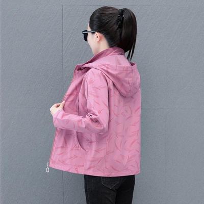 Damen Große Winddichte Jacke: 2025 Frühling/Herbst Lässige Vielseitige Dünne Windjacke