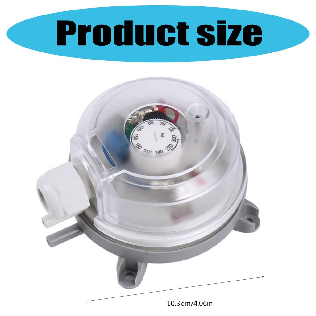 Adjustable Air Differential Pressure Switches Small Sensitivity 20 200Pa/30 300Pa/50 500Pa Portable for HVAC Systems