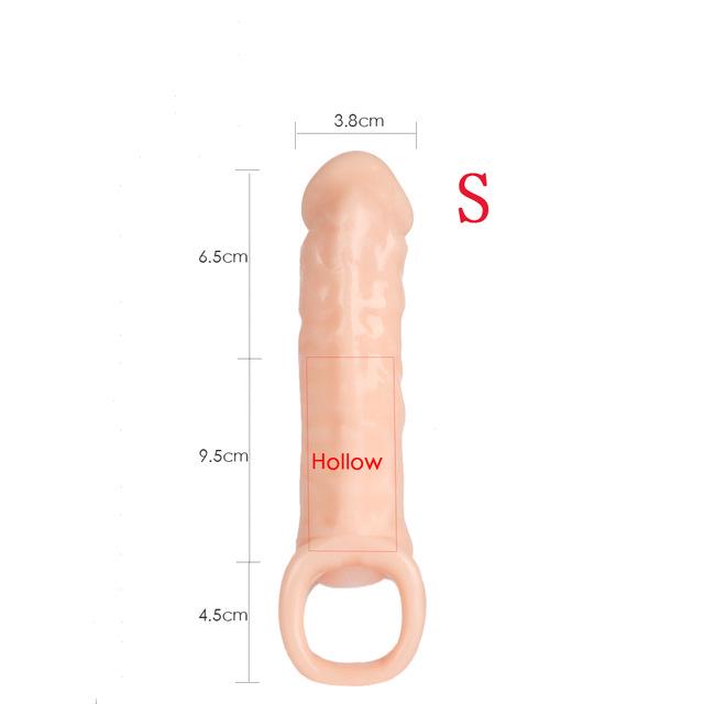 Penis Extender Sex Toys For Men Reusable Condom Dick Sleeve Male Realistic Cock Delay Penis Sleeve