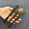 Anti-static Buffalo Horn Massage Comb Smooth Fine Teeth Hair Comb Narrow Edge Horn Comb  Women