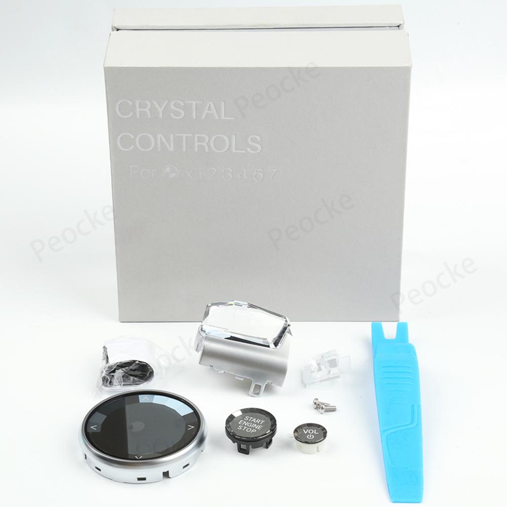 Metallbasis im Originalstil + Kristallschaltknauf für BMW G20 G12 i3 G28 i4 G26 i7 G70 ix3 G08 X5 G05 X6 G06 X7 G07 2025 2025
