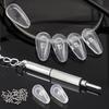 20Pcs/Set Silicone Glasses Nose Pad Airbag Soft Air Non-Slip Air Cushion Boles with Screws Screwdrivers Eyeglasses Accessories