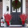 Artificial Red Berry Branches Ornaments Wedding Holiday Season Winter Home Decor