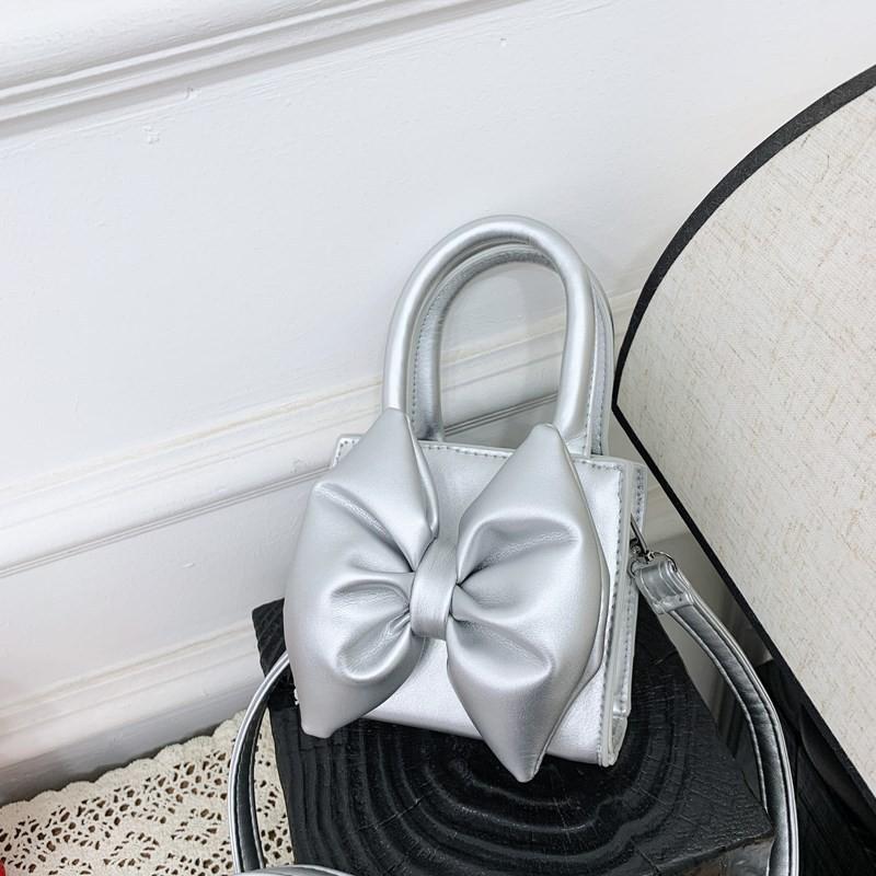 Childrens Pu Mini Shoulder Bag With Butterfly Bow For Daily Use